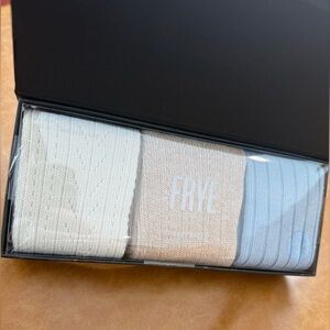 Frye Women's Sock Set - Cream, Tan, Light Blue
